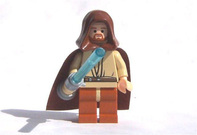 LEGO Minifigure -- Obi-Wan Kenobi with Light-Up Lightsaber Complete Assembly-Star Wars / Star Wars Episode 3 -- SW0137 -- Creative Brick Builders
